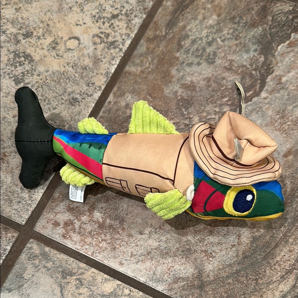 Bark Doggone Fishin’ Plush Dog Toy- Gil Fisherman